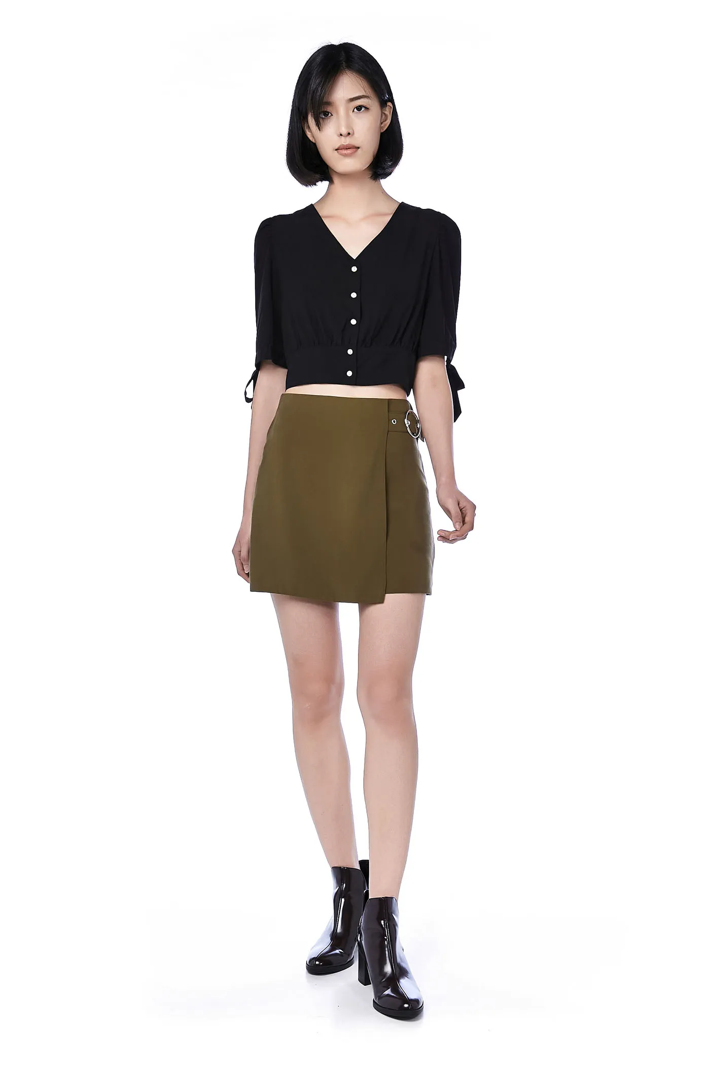 Dolce Side-buckle Skirt 