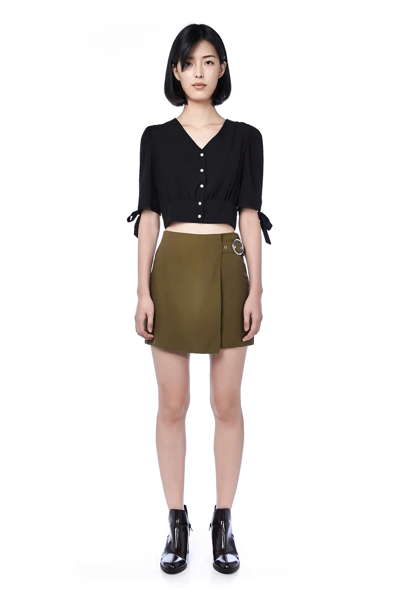 Dolce Side-buckle Skirt 