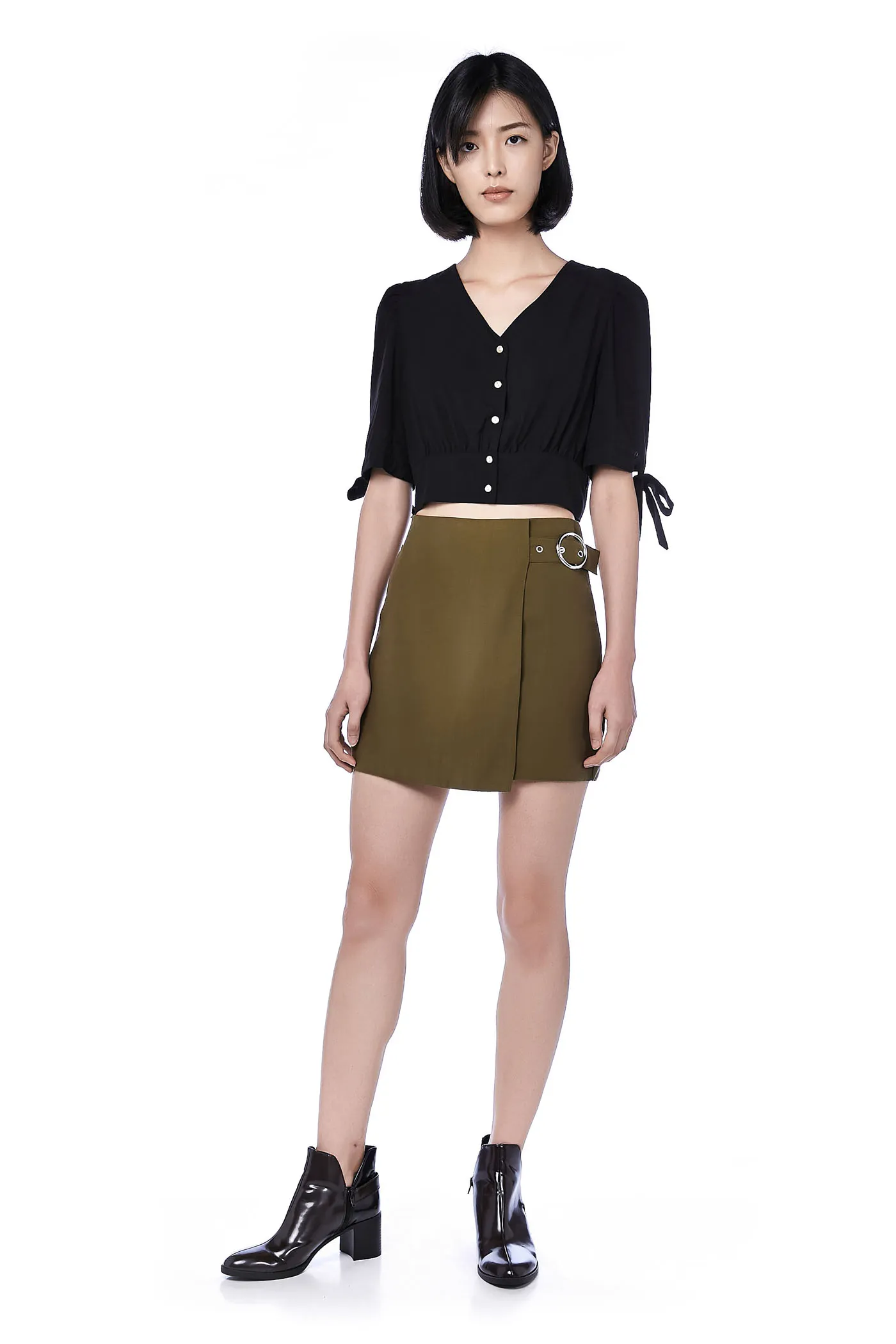 Dolce Side-buckle Skirt 