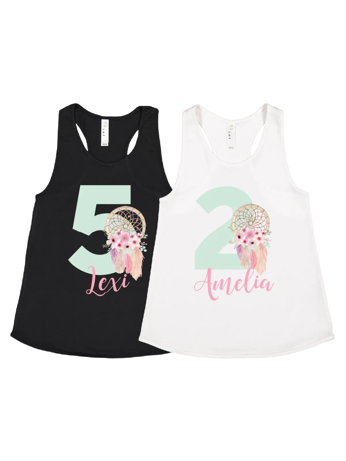 Dreamcatcher Birthday Racerback Tank Top - Personalized