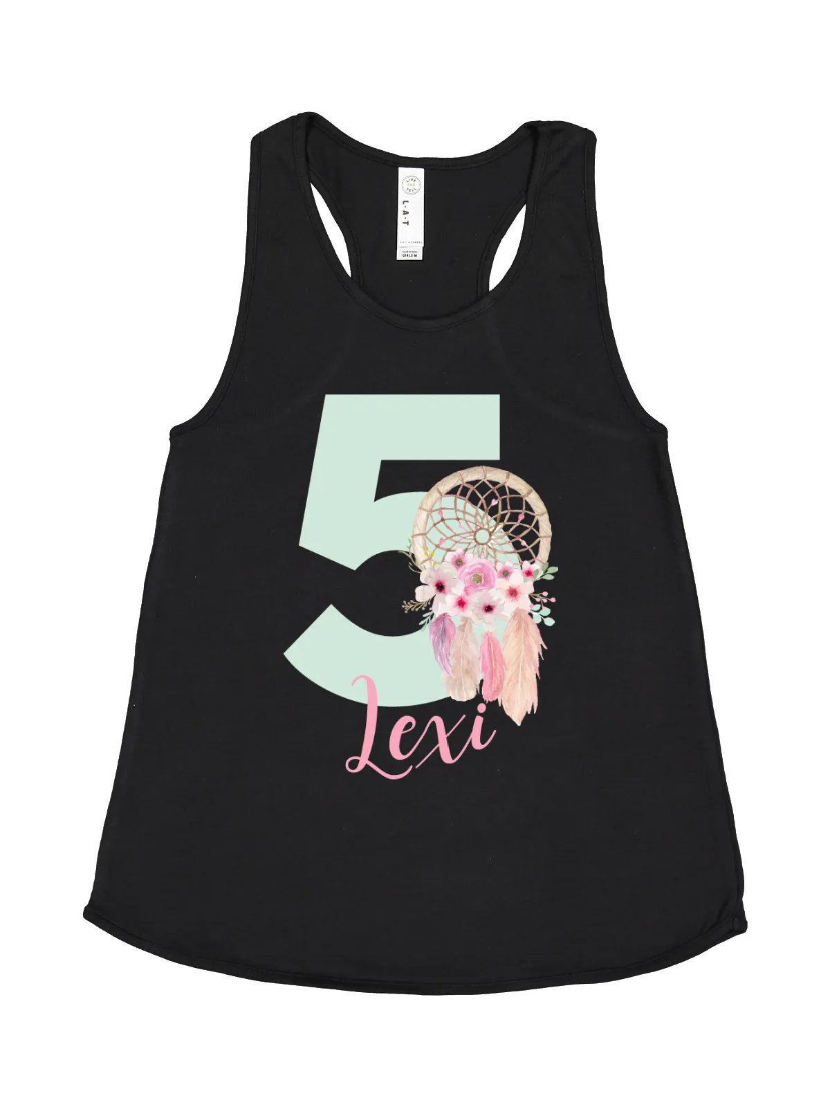 Dreamcatcher Birthday Racerback Tank Top - Personalized