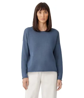 Eileen Fisher Crew Neck Boxy Pullover