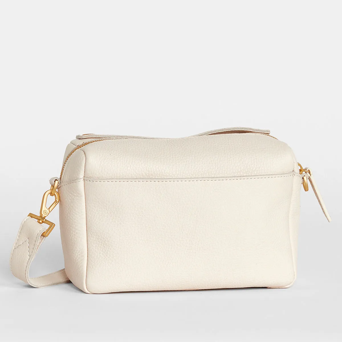 Evan Crossbody | Calla Lily White/Brushed Gold | Sml