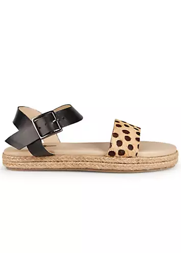 Evie Ankle Strap Animal Flatform Sandals by Freestyle | Look Again