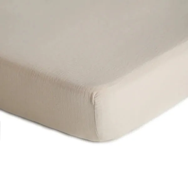 Extra Soft Muslin Crib Sheet - Fog