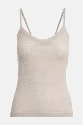 Fine Silk/Cashmere Tank Oatmeal