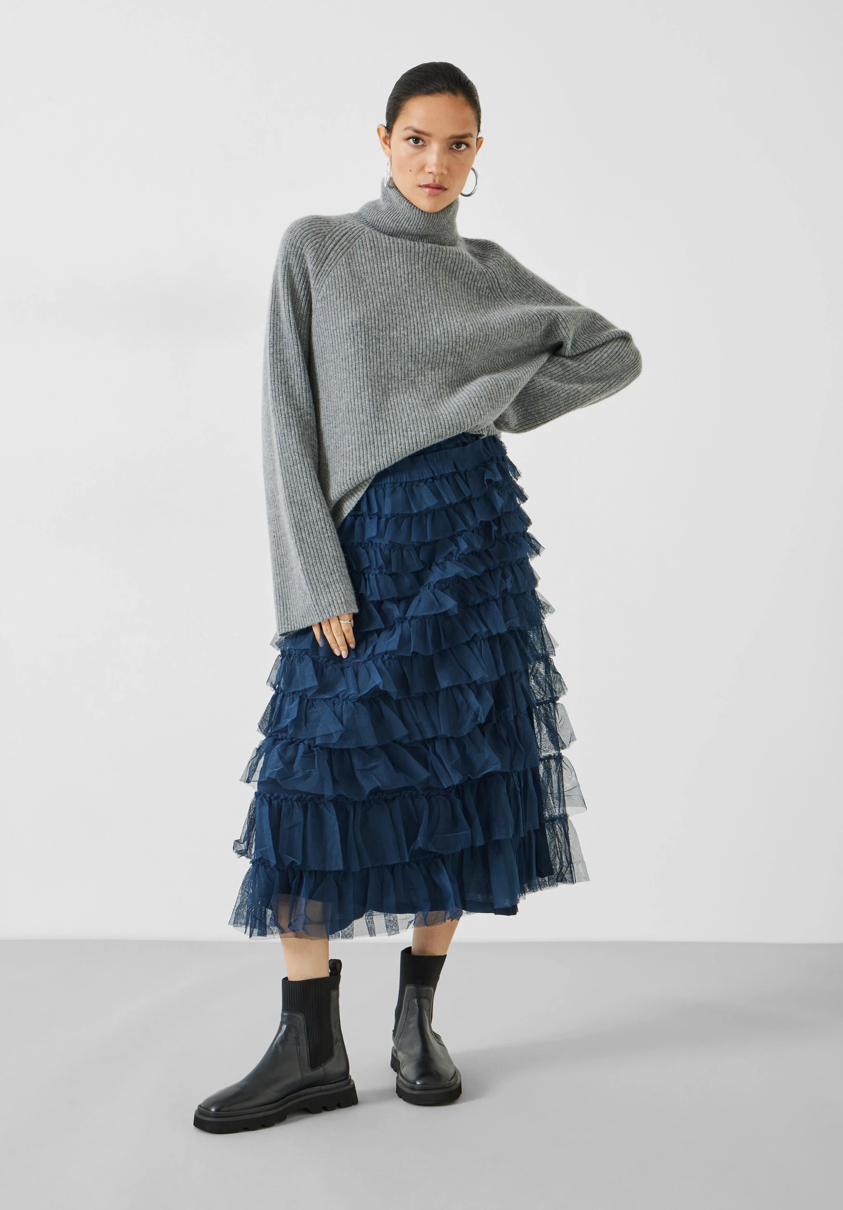 Florence Ruffle Jersey Skirt