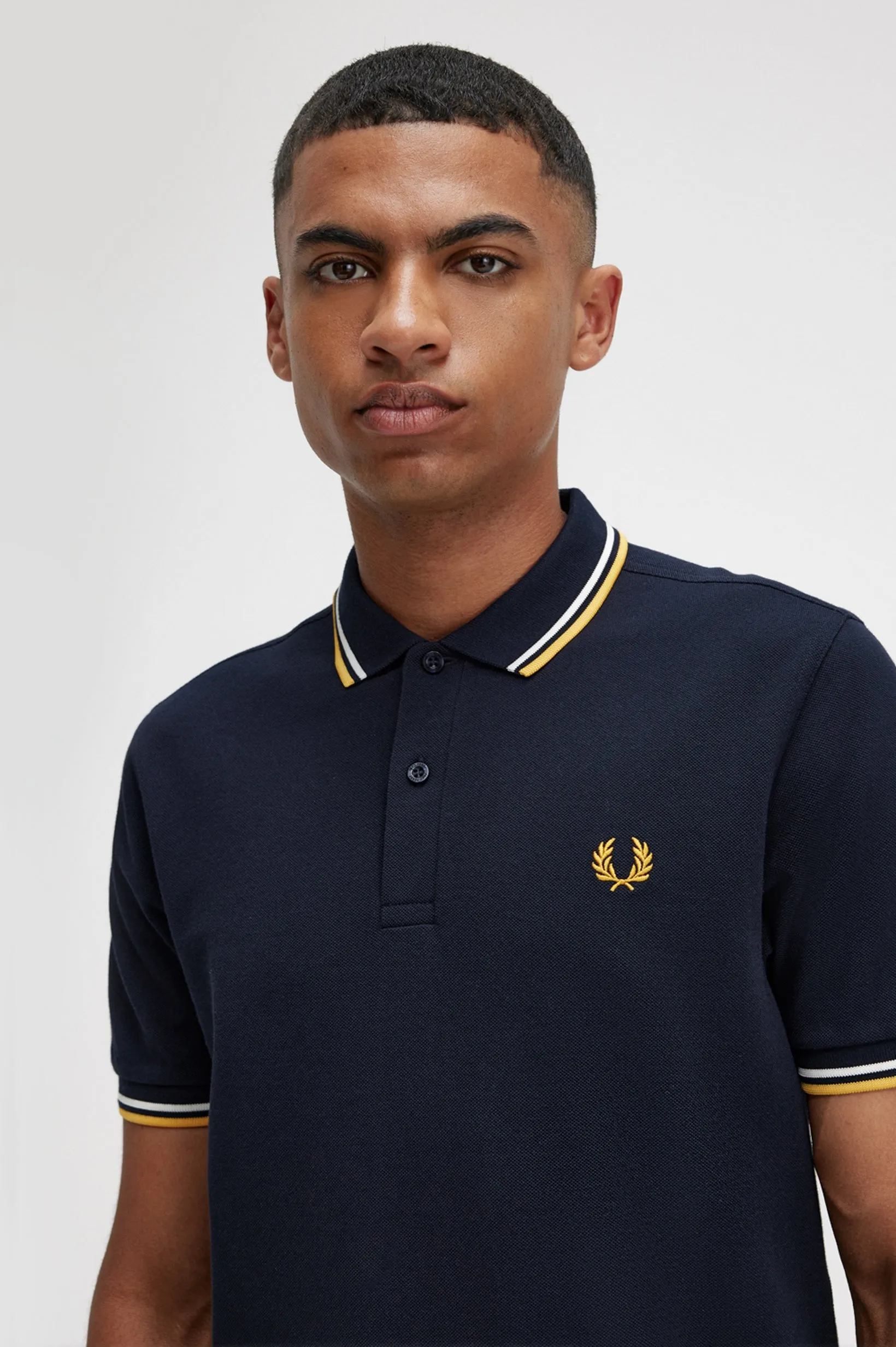 Fred Perry Polo Navy / Ecru / Gold