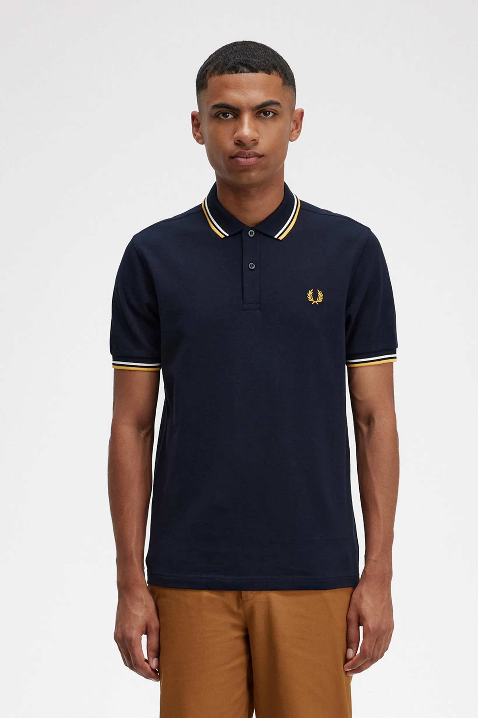 Fred Perry Polo Navy / Ecru / Gold