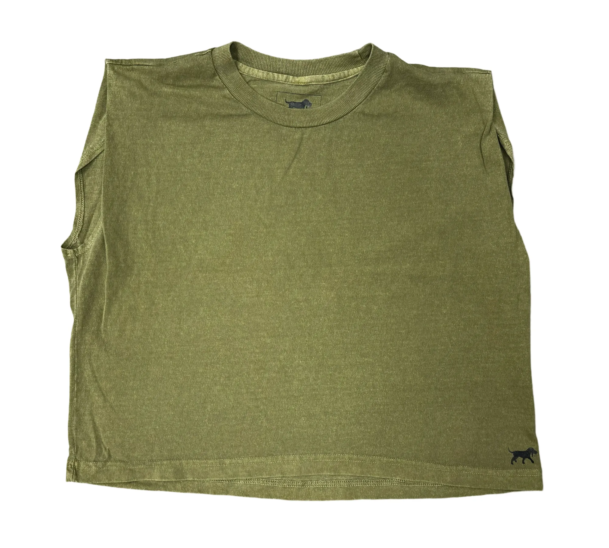 Garment Dyed Womans Tank - Faded Green