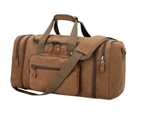 Gonex 60L Canvas Travel Duffle Bag for Men - Horizon Leathers