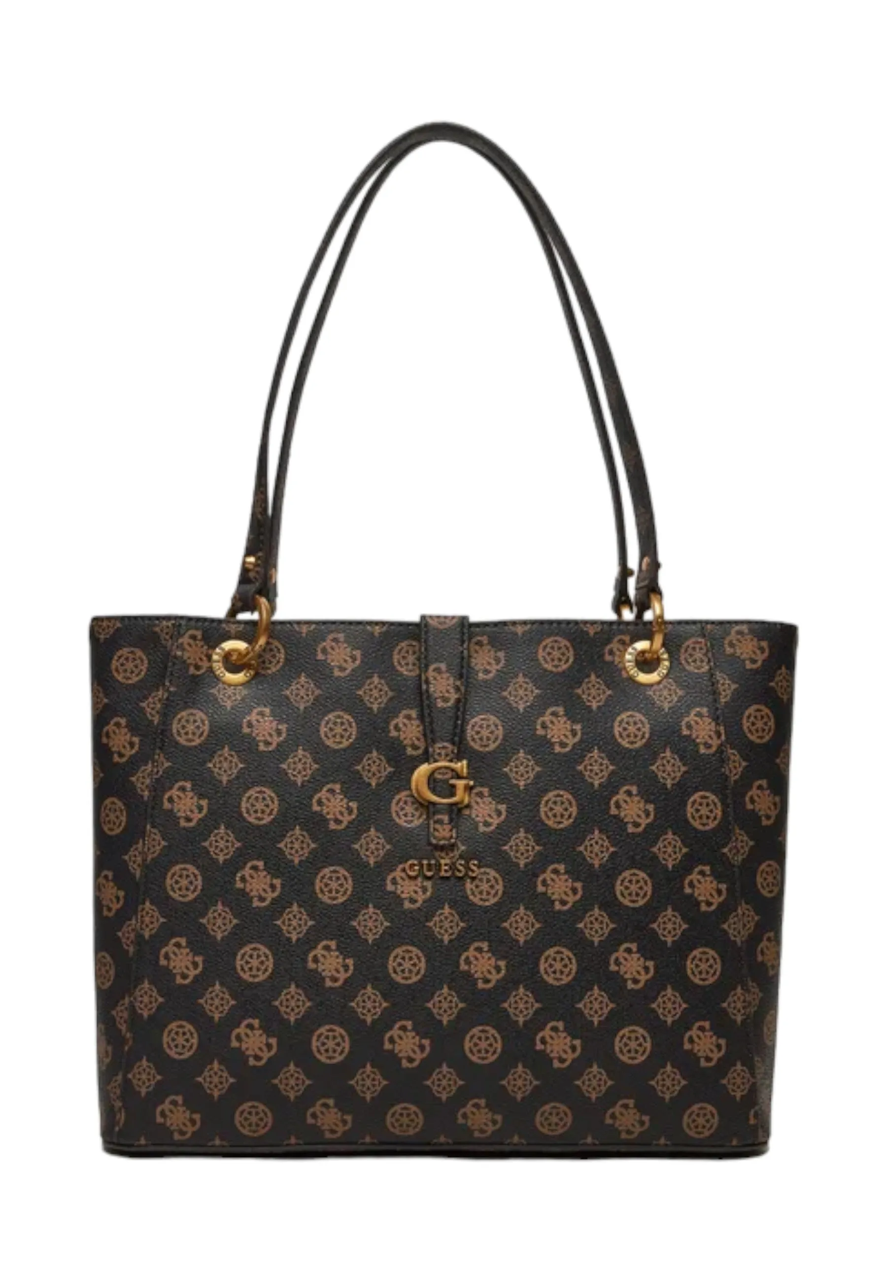 GUESS Kuba Borsa Noel Tote Donna Mocha Logo PA932925