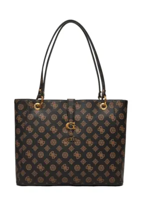 GUESS Kuba Borsa Noel Tote Donna Mocha Logo PA932925