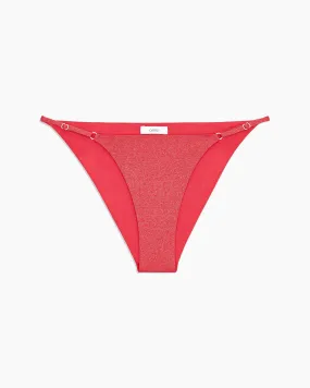 Hannah Shimmer Bikini Bottom | Raspberry