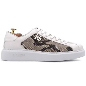 Harris Firenze 1913 Rock Python Sneakers White