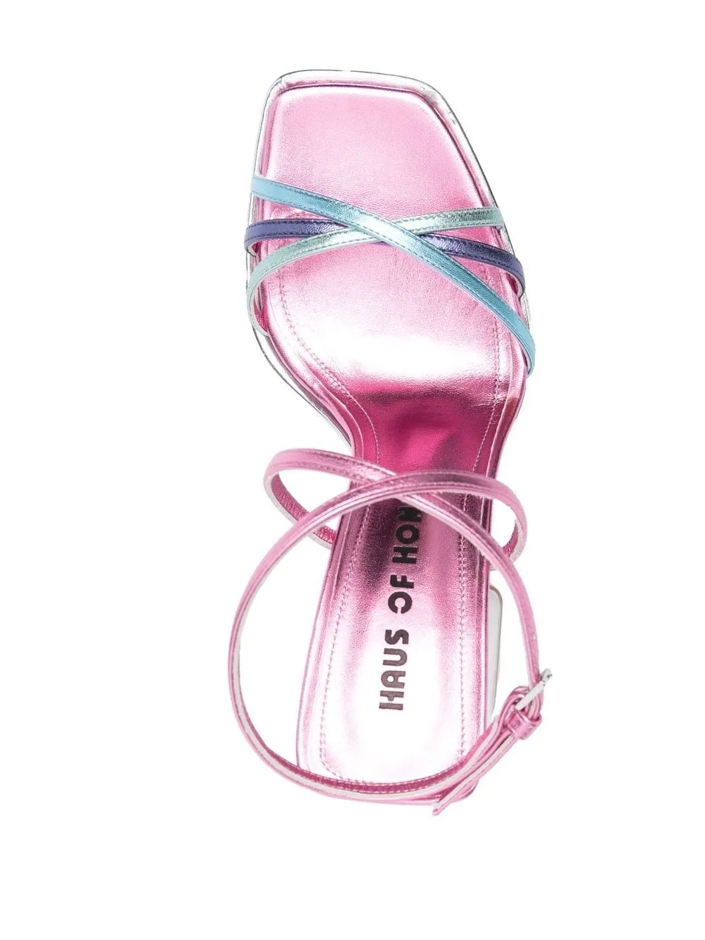 Haus Of Honey    Haus Of Honey Wannabe Mirror Leather Sandals