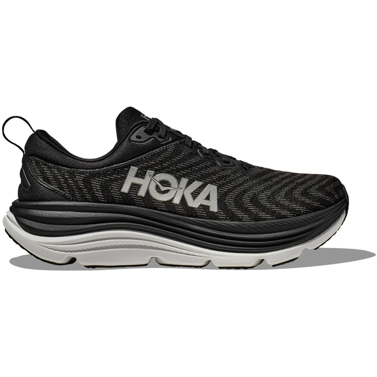 HOKA ONE ONE Women's Gaviota 5 - Black / White (Medium Width)