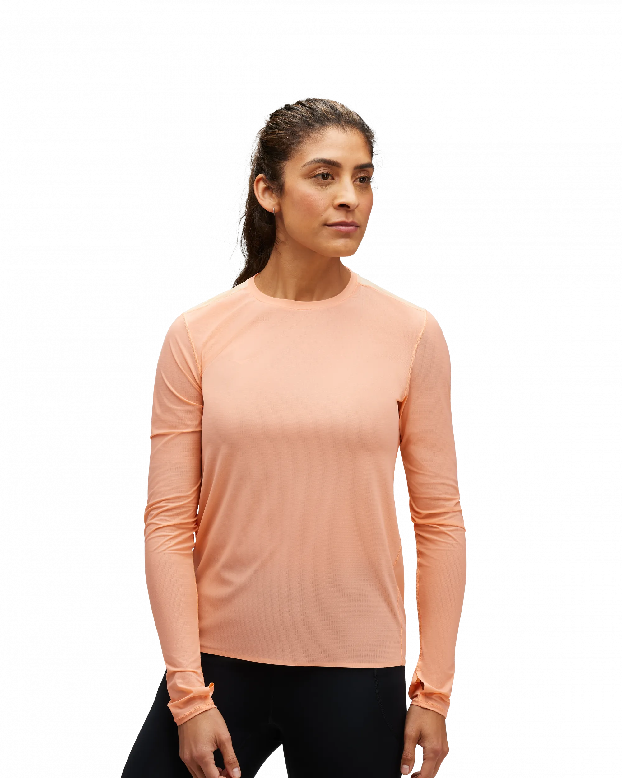 Hoka Women's Airolite Run Long Sleeve Papaya | Buy Hoka Women's Airolite Run Long Sleeve Papaya here | Outnorth