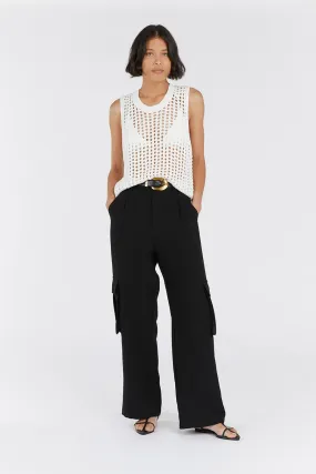 HUNTER OFF WHITE CROCHET TANK