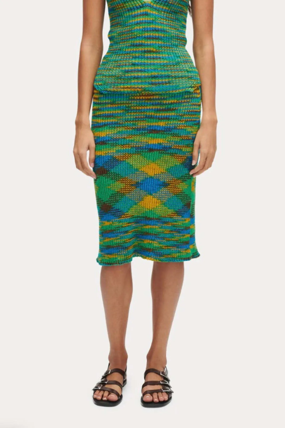 Hyland Skirt - Green Multi