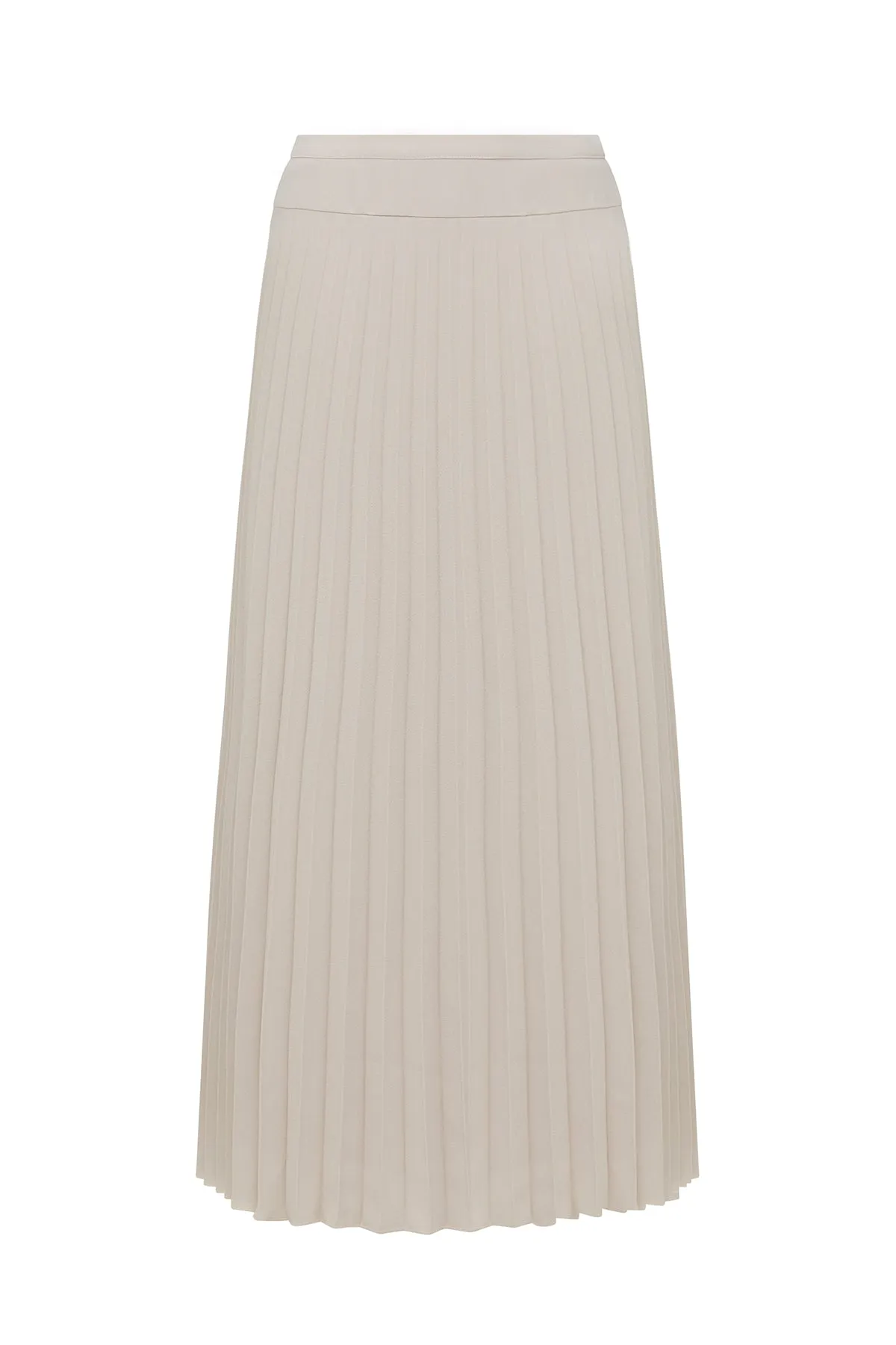 Ingrid Pleat Skirt - Porcelain