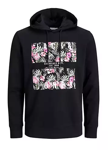 Jack & Jones Graphic Print Hoodie | Grattan