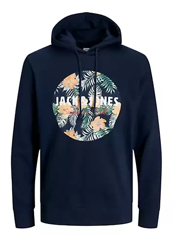 Jack & Jones Graphic Print Hoodie | Grattan