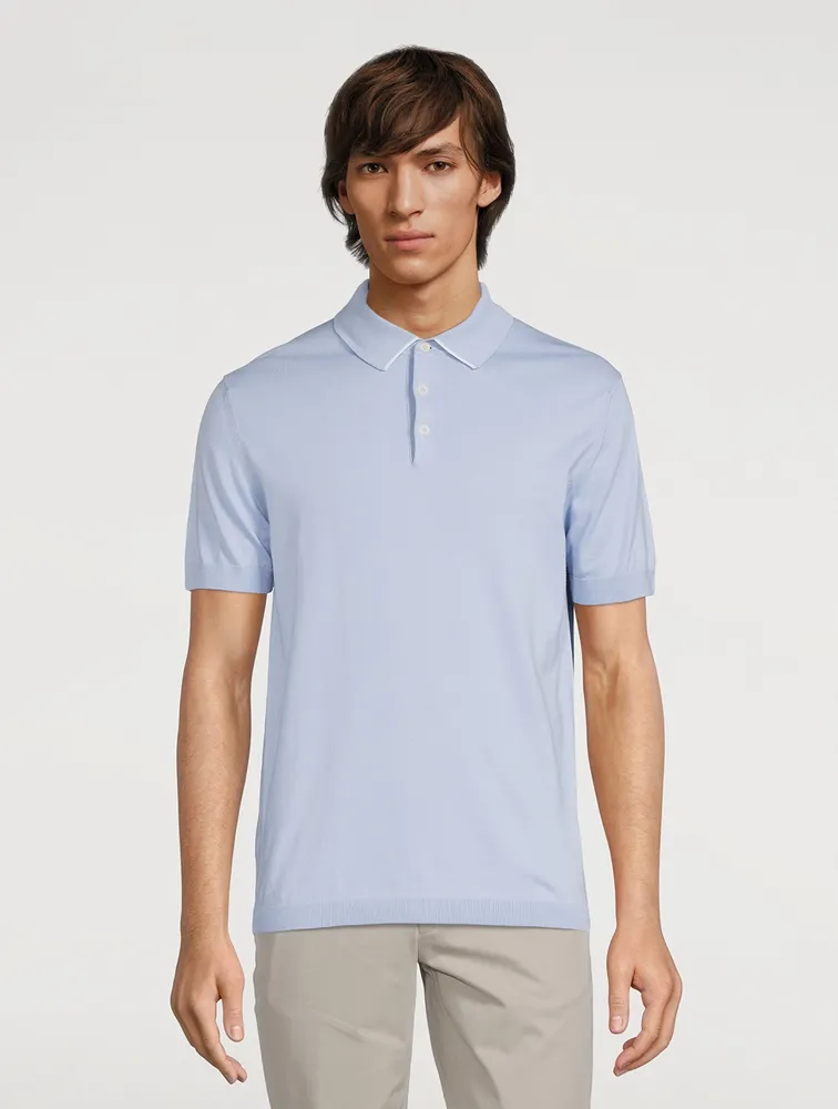 JACK VICTOR Roslyn Cotton Knit Polo