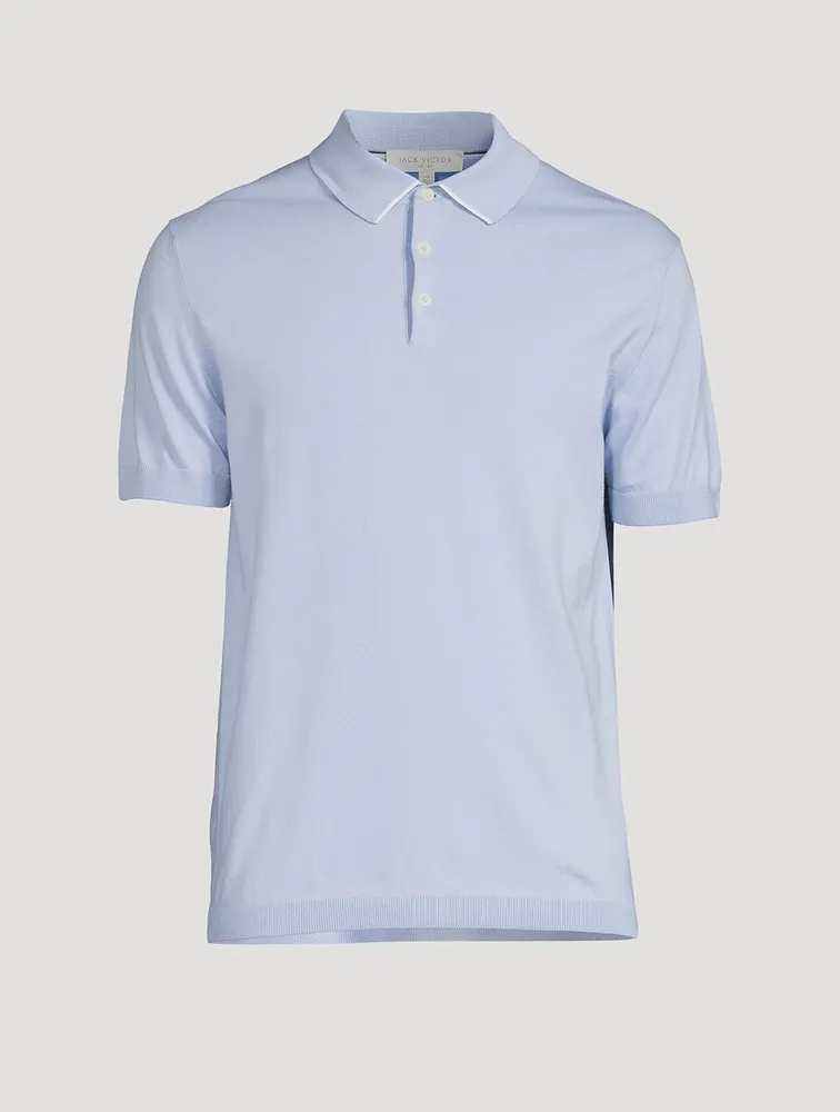 JACK VICTOR Roslyn Cotton Knit Polo