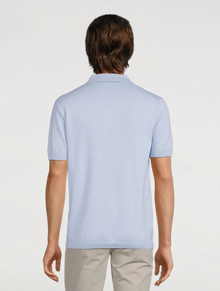 JACK VICTOR Roslyn Cotton Knit Polo