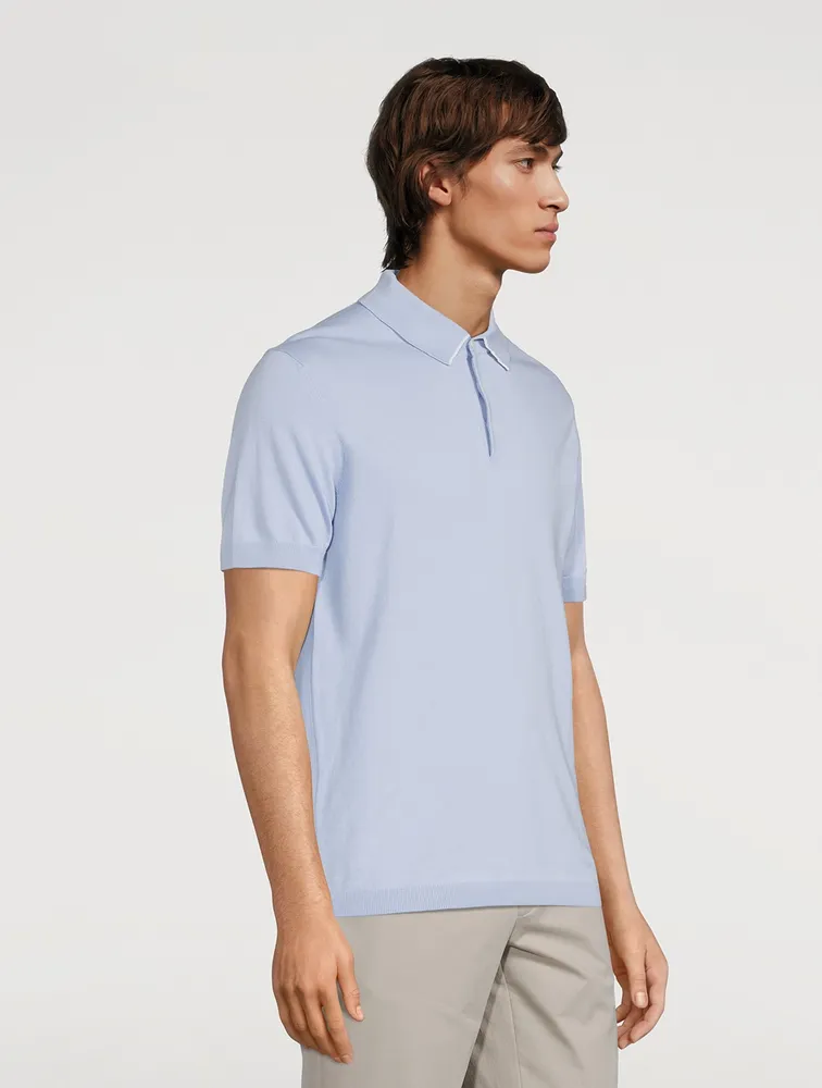 JACK VICTOR Roslyn Cotton Knit Polo