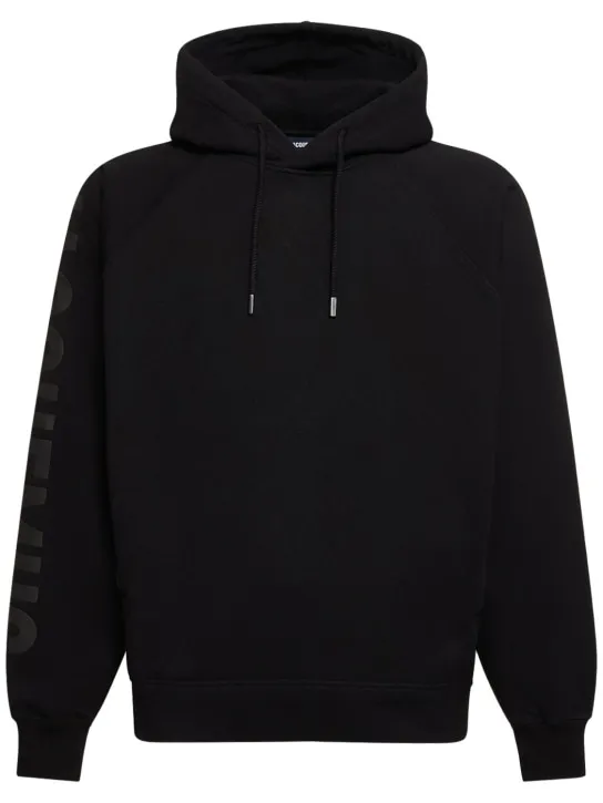 Jacquemus   Le Hoodie Typo cotton sweatshirt 