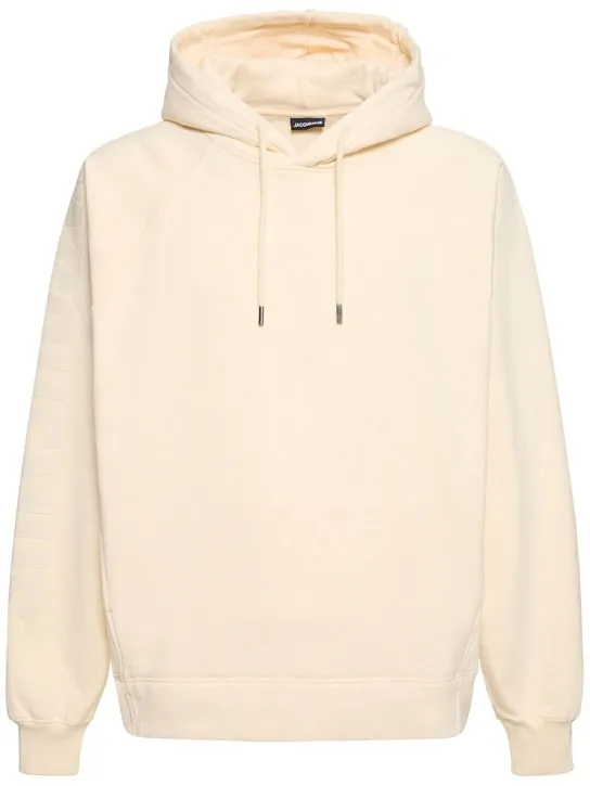 Jacquemus   Le Hoodie Typo cotton sweatshirt 