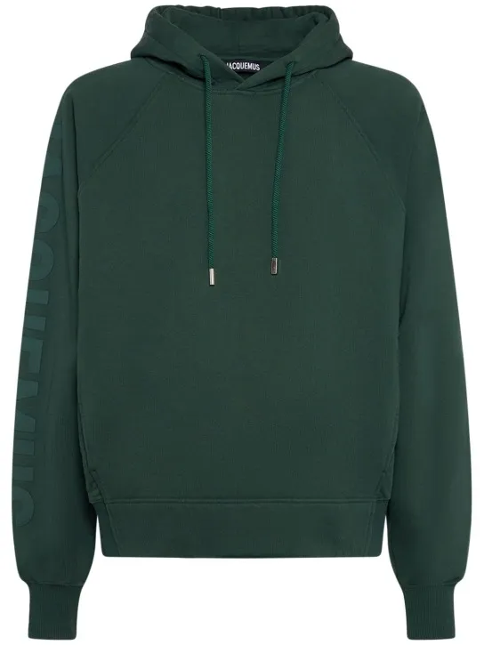 Jacquemus   Le Hoodie Typo cotton sweatshirt 