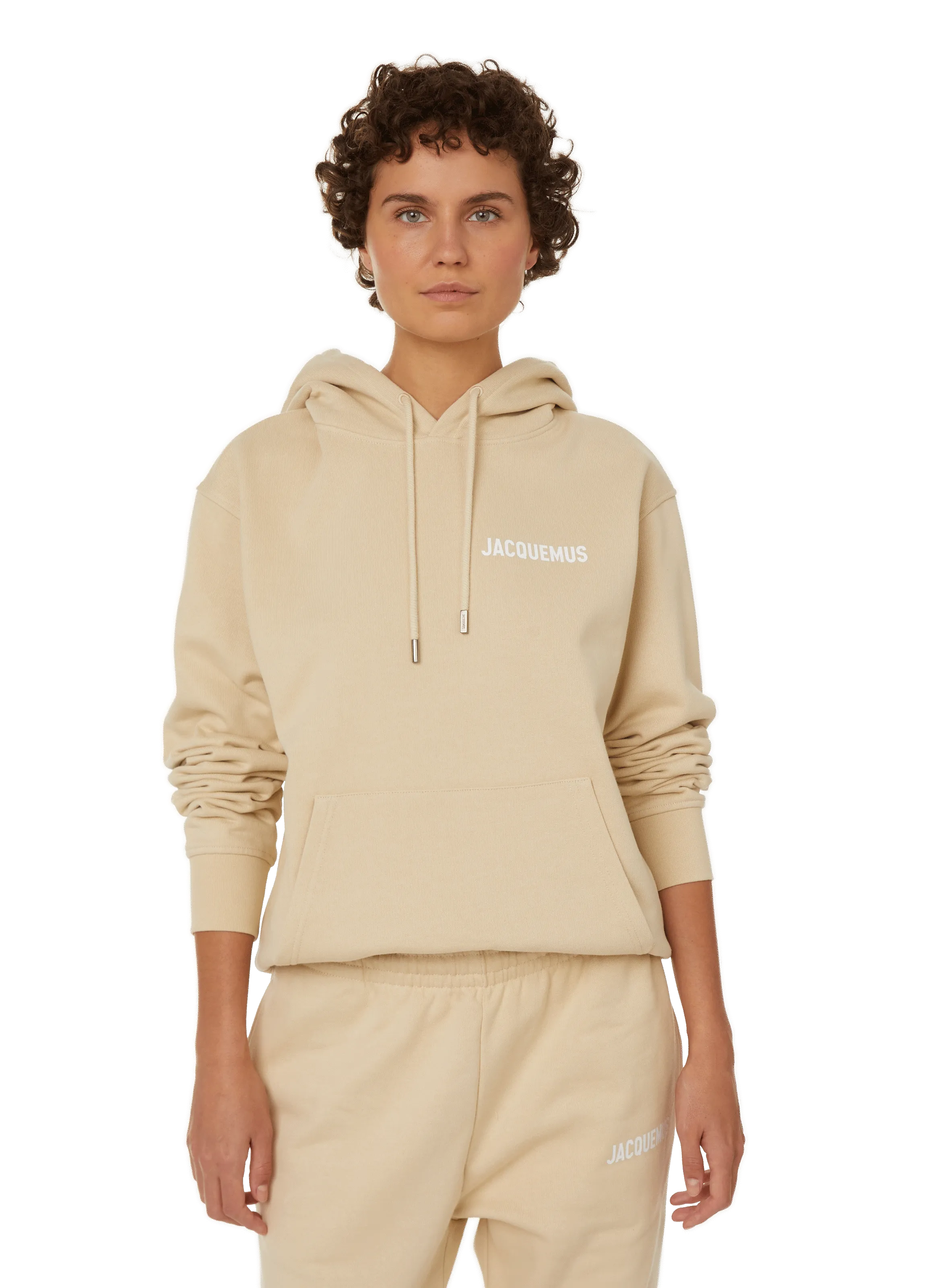 JACQUEMUS  Le Sweatshirt Jacquemus cotton hoodie - Beige