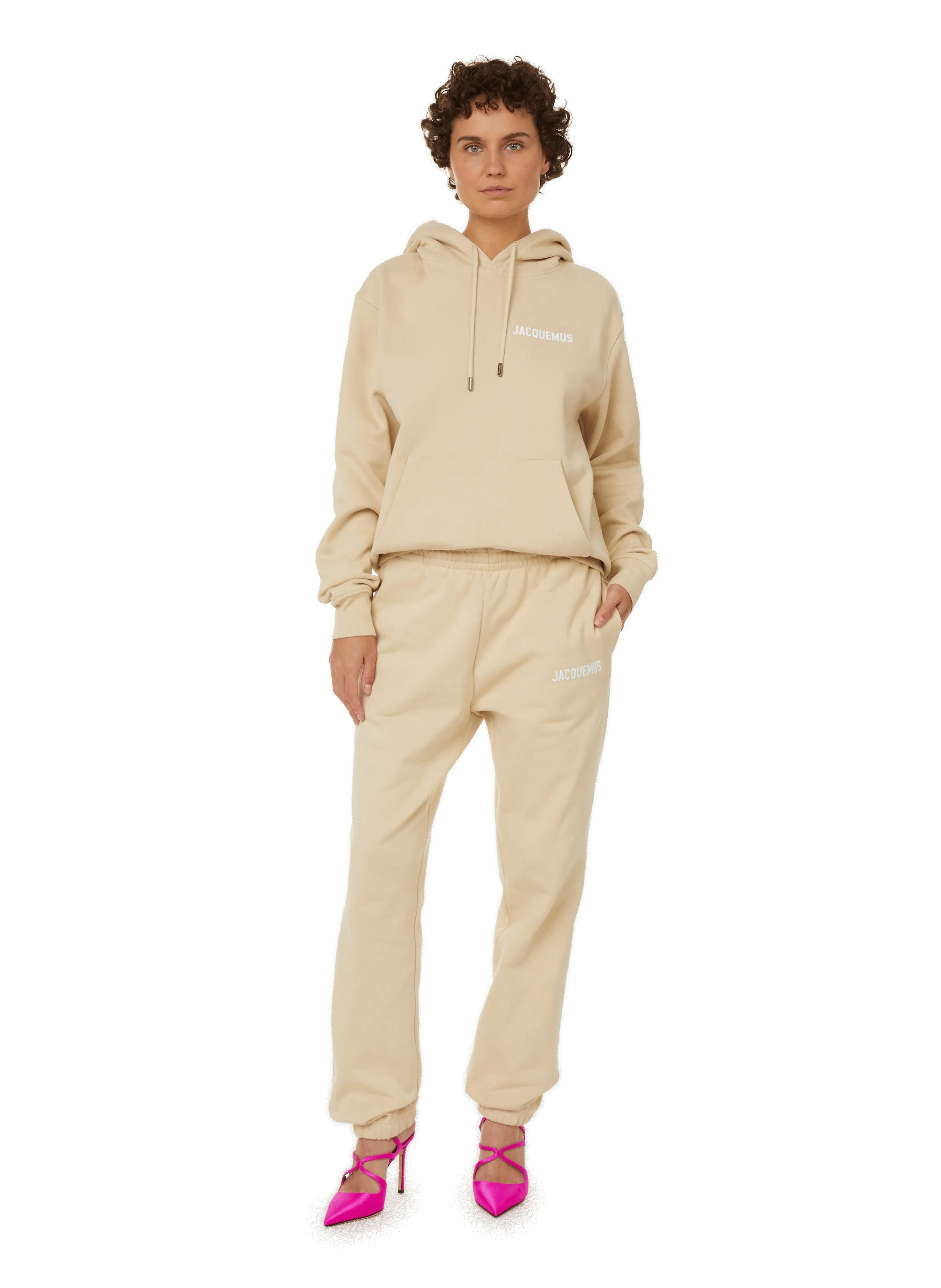 JACQUEMUS  Le Sweatshirt Jacquemus cotton hoodie - Beige