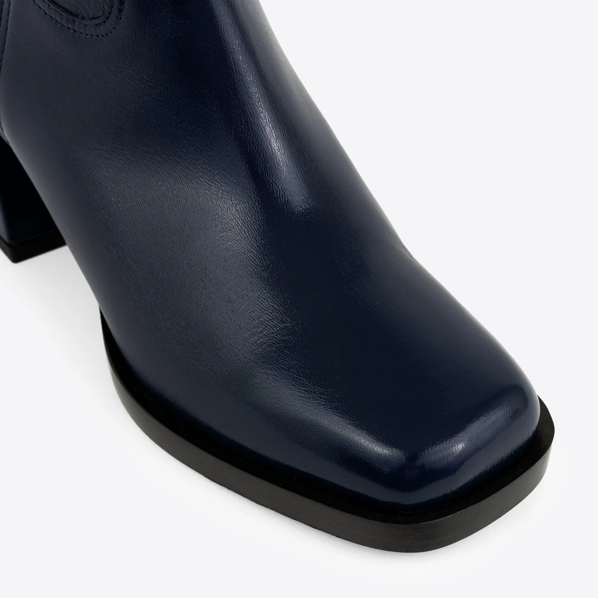 Joan Boot Navy Patent