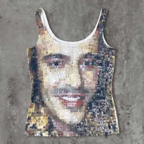 JOHN GALLIANO 'FACES' TANK TOP - S