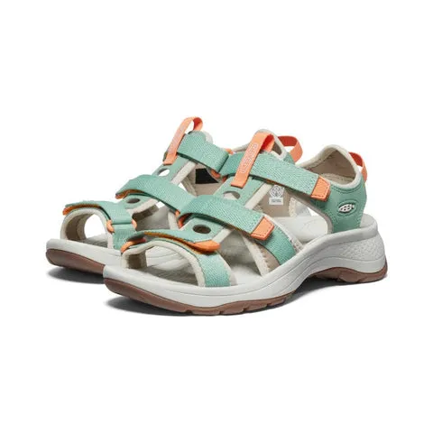 Keen Womens Astoria West Open Toe Sandals - Granite Green/Tangerine