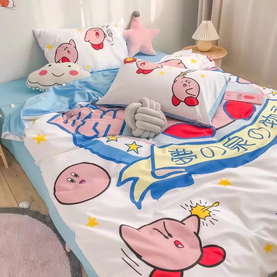 Kirby bed linen duvet cover pillow case bed sheet