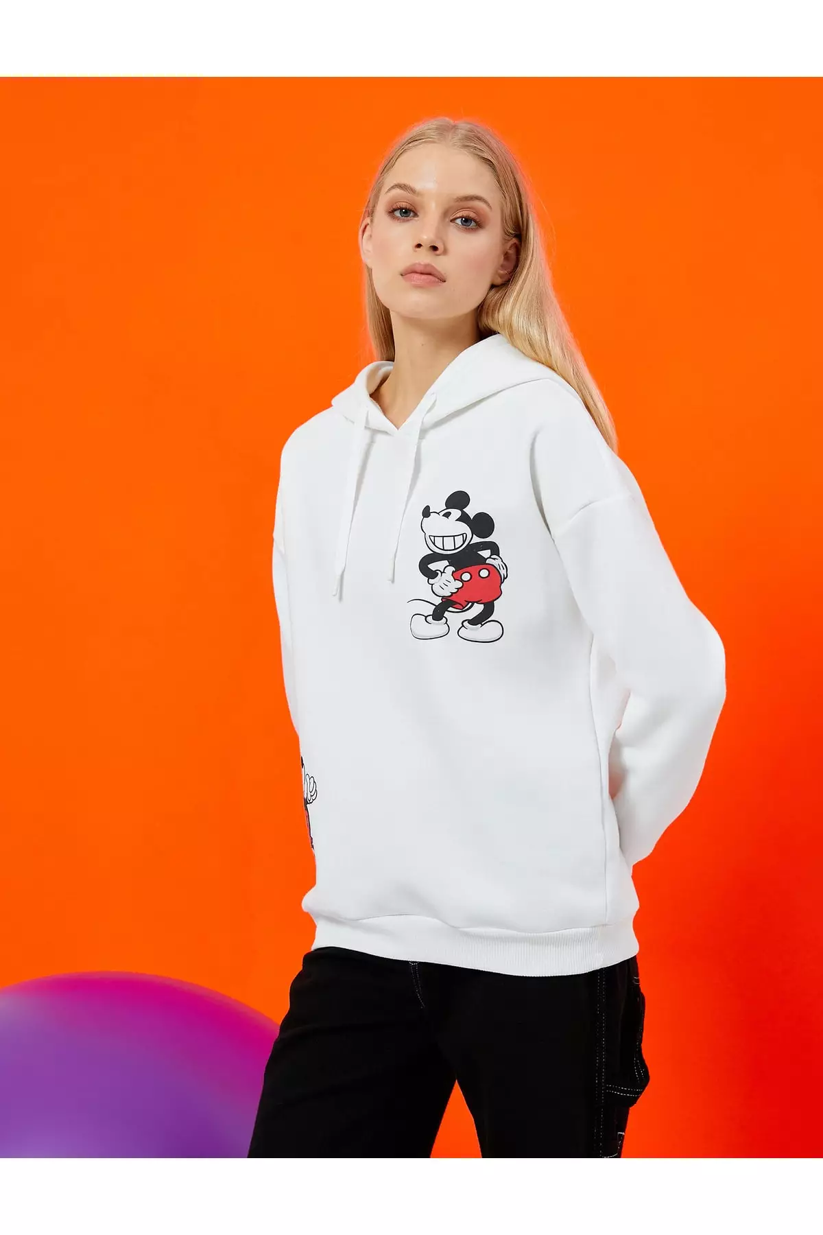 KOTON Mickey Mouse Disney Licensed Hoodie