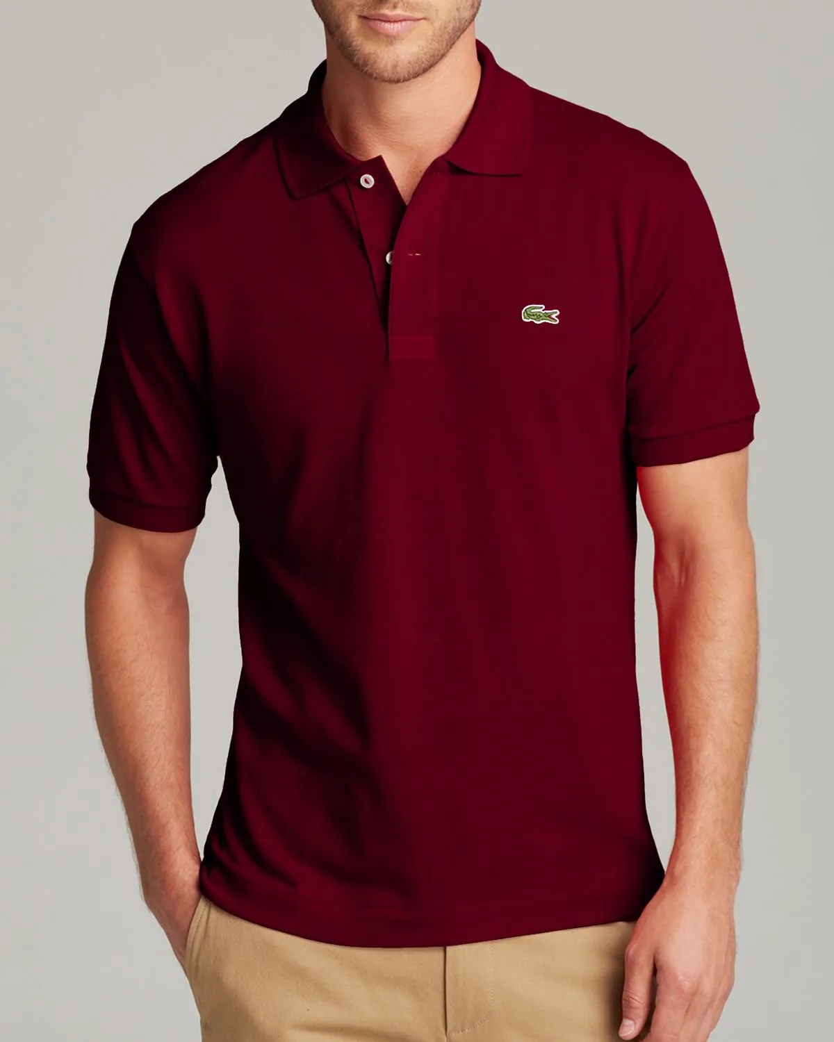 Lacoste Classic Pique Polo Shirt - Burgundy