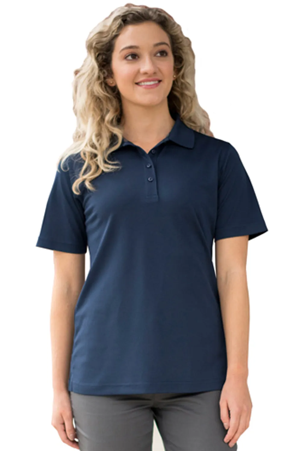 Ladies' Airgrid Mesh Polo - Bright Navy