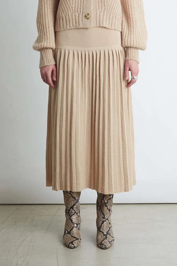 Lea Skirt - Pale Camel