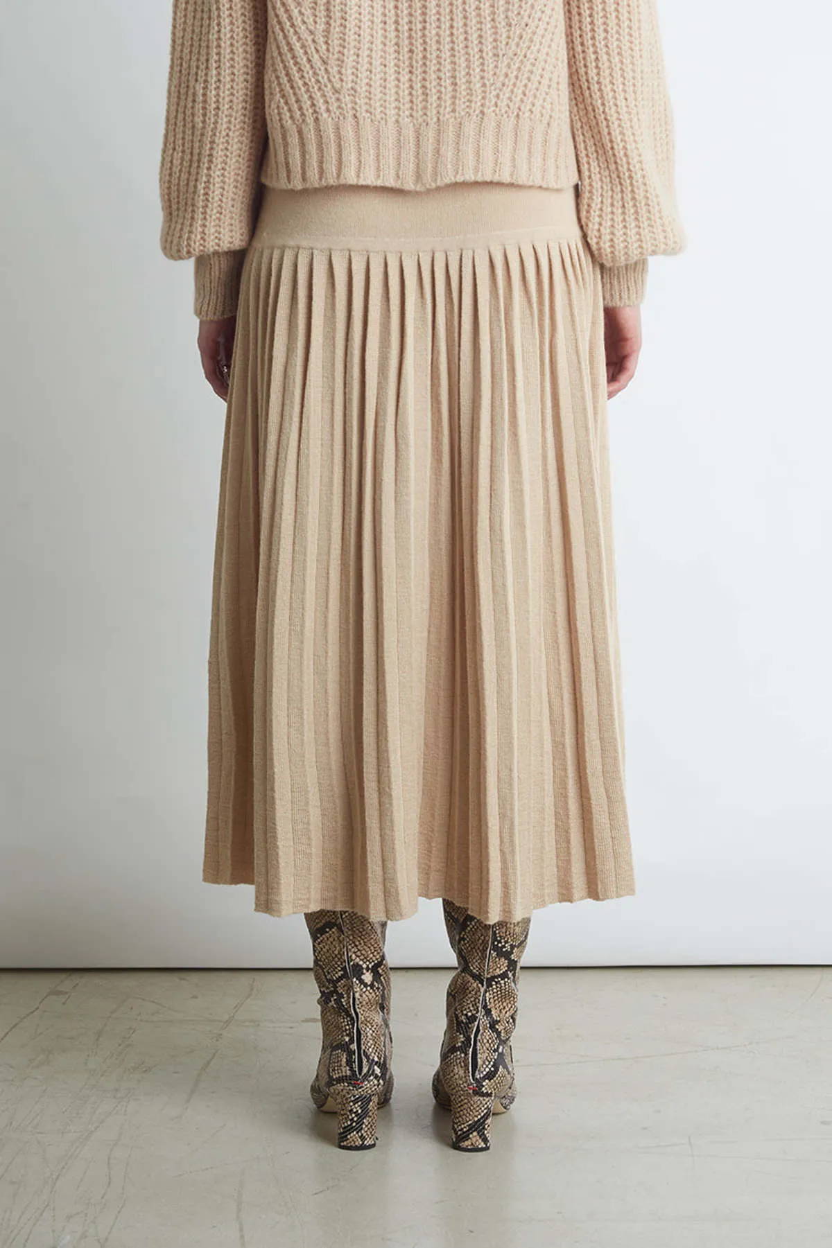 Lea Skirt - Pale Camel