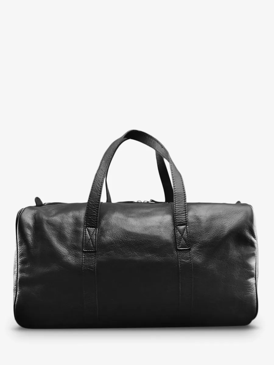 leather travel bag plane Black - LeCabine Black | PAUL MARIUS