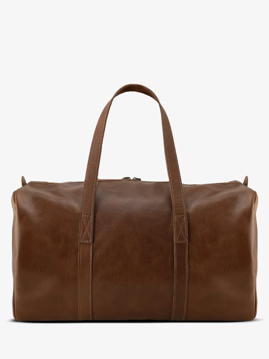 leather travel bag plane Brown - LeCabine Tobacco Brown | PAUL MARIUS