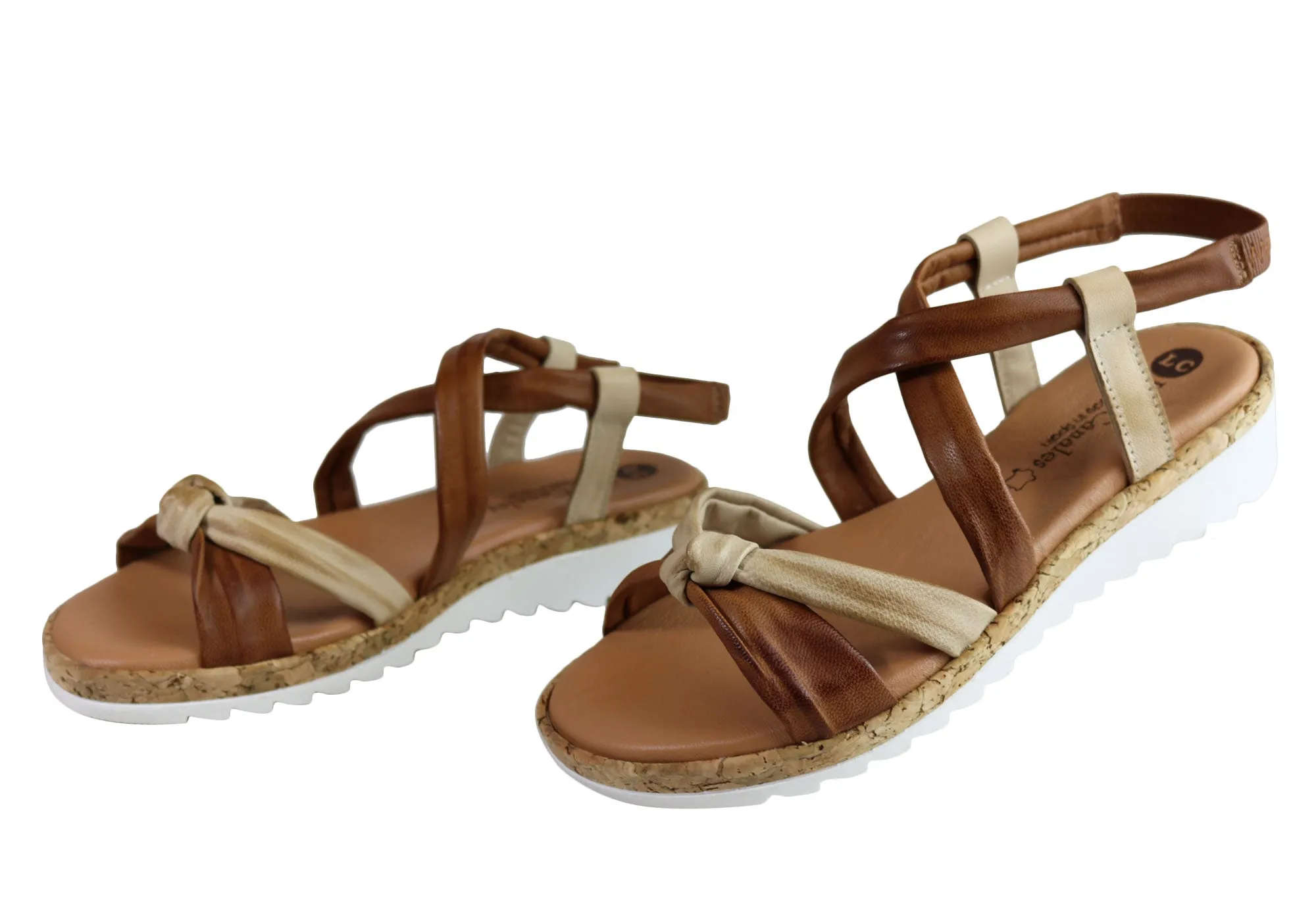 Lola Canales Bel Womens Comfortable Soft Leather Sandals Made In Spain