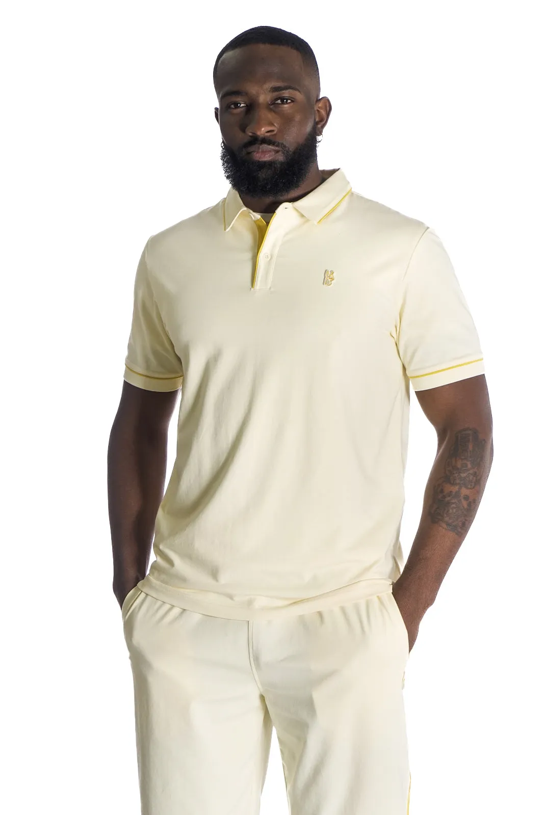 M383 Makobi Luciano Polo Shirt - Natural