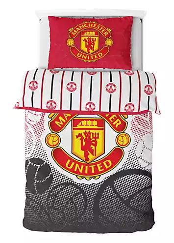 Manchester United FC Crest Reversible Duvet Cover Set | Kaleidoscope